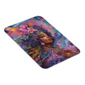 Afrikaanse zwarte godin koningin Fantasy Art M Magneet (Rechterzijde)