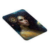 Afrikaanse zwarte godin koningin Fantasy Art M Magneet (Rechterzijde)