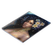 Afrikaanse zwarte godin koningin Fantasy Art N Notitieboek (Linkerzijde)