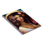 Afrikaanse zwarte godin koningin Fantasy Art Notitieboek (Rechterzijde)