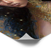 Afrikaanse zwarte godin koningin Fantasy Art P Poster (Hoek)