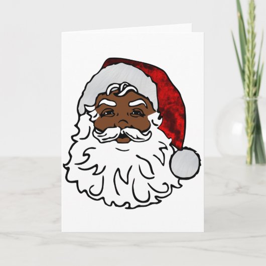 Afrikaanse zwarte kerstman kerstfeest (Voorkant)