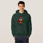 afrikaanse zwarte kerstman xmas hoodie (Voorkant volledig)