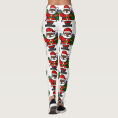 afrikaanse zwarte kerstman xmas leggings (Achterkant)