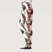 afrikaanse zwarte kerstman xmas leggings (Links)