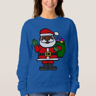 afrikaanse zwarte kerstman xmas trui