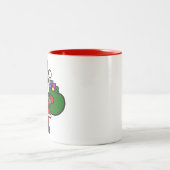 afrikaanse zwarte kerstman xmas tweekleurige koffiemok (Center)