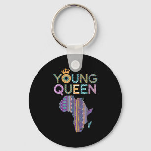 Afrikaanse Zwarte Koningin Kunst voor Meisjes Vrou Sleutelhanger