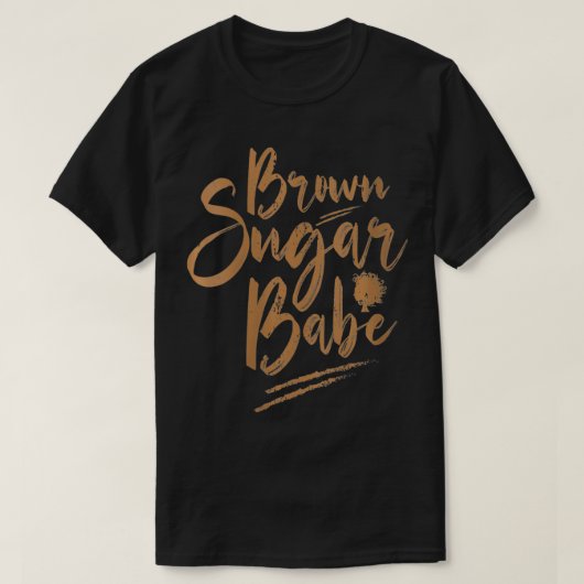 Afrikaanse zwarte Melanine Skin Brown S T-shirt (Design voorkant)