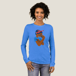 Afrikaanse zwarte rosie the riveter rockabilly ret Tri-Blend shirt