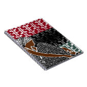 Afrikaanse zwarte vrouw met erfgoed hoofd wrap notitieboek (Rechterzijde)