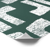 Afrikaanse zwarte vrouw met erfgoed hoofd wrap poster (Hoek)