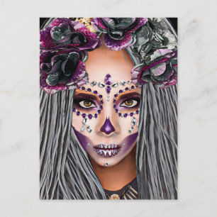 Afrikaanse zwarte vrouw Voodoo Priestsess Fantasy  Briefkaart