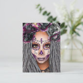 Afrikaanse zwarte vrouw Voodoo Priestsess Fantasy  Briefkaart (Staand voorkant)