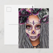 Afrikaanse zwarte vrouw Voodoo Priestsess Fantasy  Briefkaart (Voorkant / Achterkant)