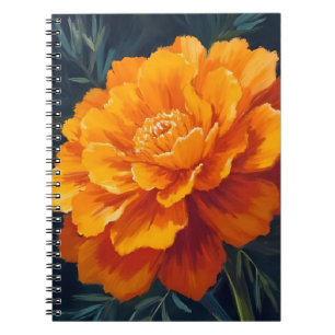 Afrikaantje Bloem   Aquarel Bloemschildering Notitieboek