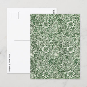Afrikaantje door William Morris, Vintage Tuinbloem Briefkaart
