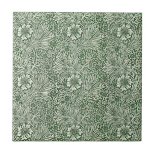 Afrikaantje door William Morris, Vintage Tuinbloem Tegeltje