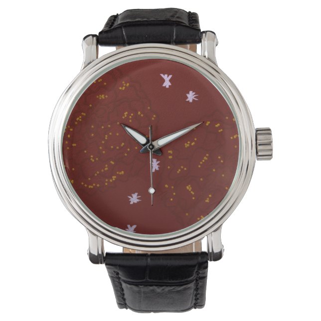Afrikaantjes met sterren horloge (Voorkant)