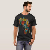 Afrikanen Dashiki Pattrens - T-shirt voor zwarte g (Voorkant volledig)