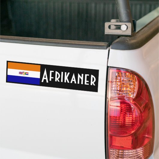 Afrikaner Bumpersticker (Op Truck)