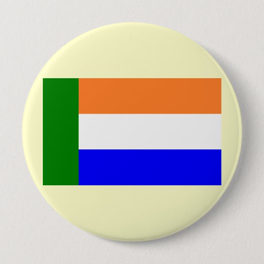 Afrikaner Vryheidsvlag, Zuid-Afrika Ronde Button 4,0 Cm (Voorkant)
