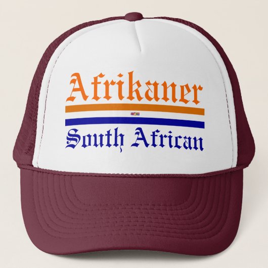 Afrikaner/Zuid-Afrika Trucker Pet (Voorkant)