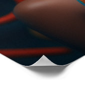 Afrikanische Königin' – Eleganz und Tradition Poster (Hoek)