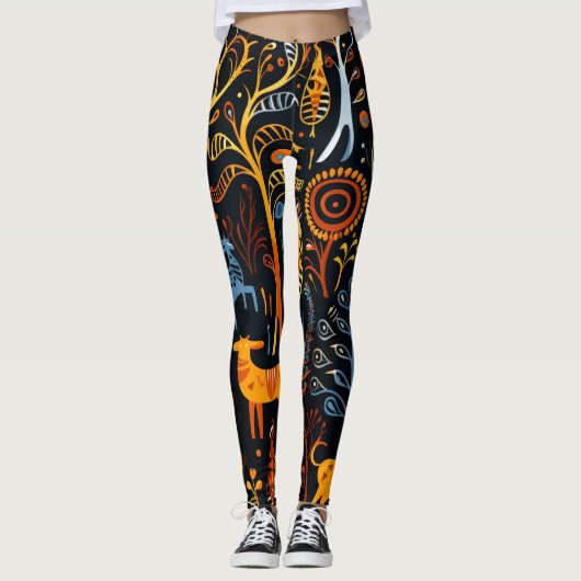 Afrikanischem Flair Leggings (Voorkant)