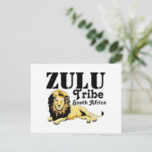 Afrikankoko Custom Zulu Tribe (Zuid-Afrika) Briefkaart (Staand voorkant)