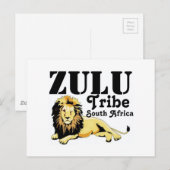 Afrikankoko Custom Zulu Tribe (Zuid-Afrika) Briefkaart (Voorkant / Achterkant)