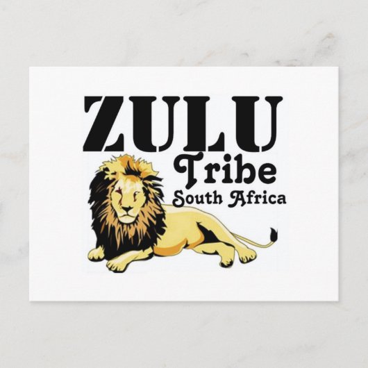 Afrikankoko Custom Zulu Tribe (Zuid-Afrika) Briefkaart (Voorkant)