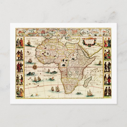 AfrikaPanoramische KaartAfrika 2 Briefkaart (Voorkant)