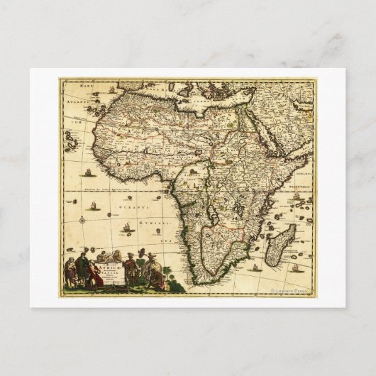AfrikaPanoramische KaartAfrika Briefkaart (Voorkant)