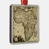 AfrikaPanoramische KaartAfrika Metalen Ornament (Rechts)