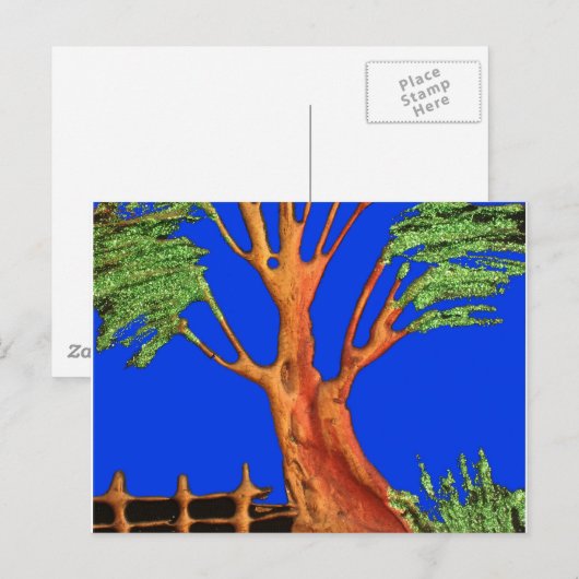 Afrika's Acacia Beauty: Serengeti Serenity. Briefkaart (Voorkant / Achterkant)