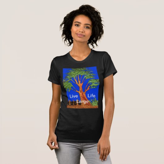 Afrika's Acacia Beauty: Serengeti Serenity. T-shirt (Voorkant volledig)