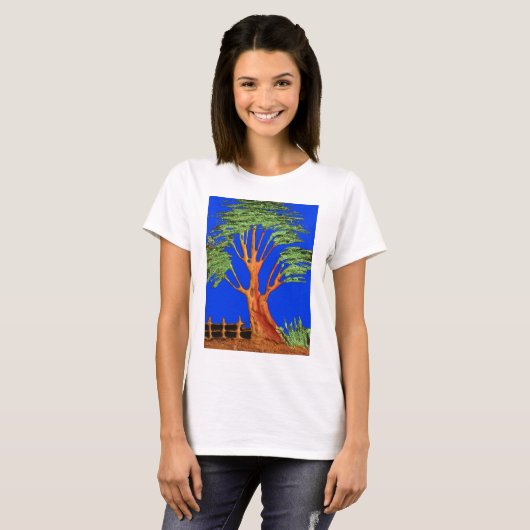Afrika's Acacia Beauty: Serengeti Serenity. T-shirt (Voorkant volledig)