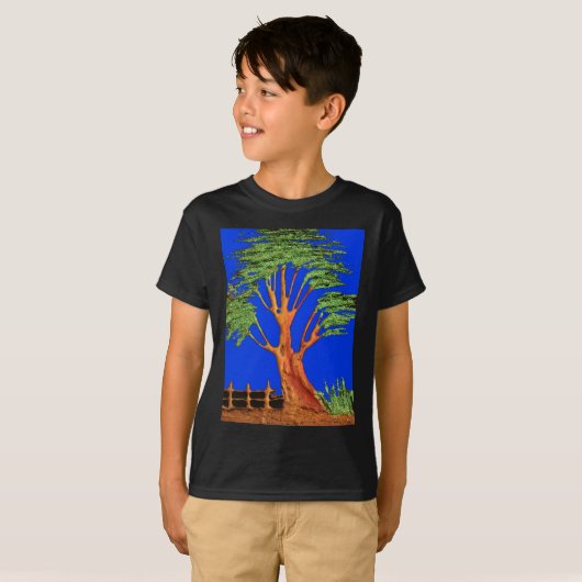 Afrika's Acacia Beauty: Serengeti Serenity. T-shirt (Voorkant volledig)