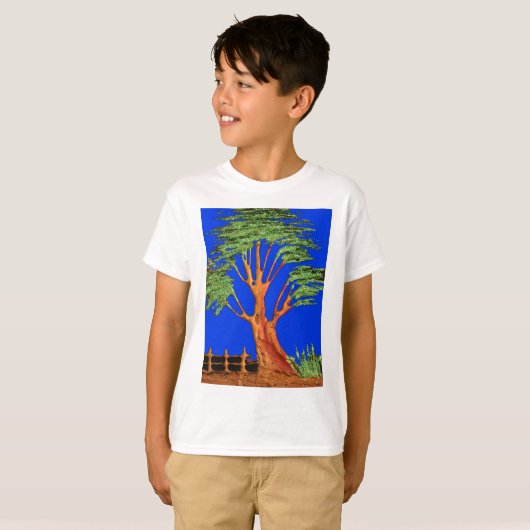 Afrika's Acacia Beauty: Serengeti Serenity. T-shirt (Voorkant volledig)