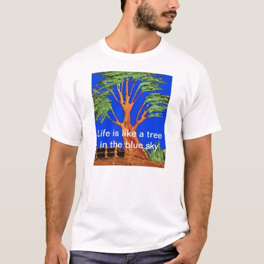 Afrika's Acacia Beauty: Serengeti Serenity. T-shirt (Voorkant)