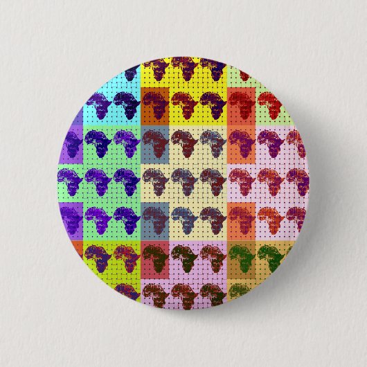 Afrika's Ronde Button 5,7 Cm (Voorkant)