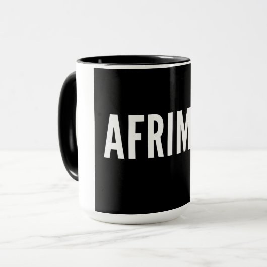 Afriman Koffie / Thee Cup Mok (Voorkant links)