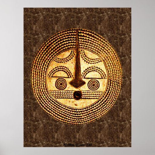 AfriMex Urbano Burkino Faso Masker Poster (Voorkant)