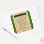 AfriMex Urbano Kwanzaa Series 4 Sticker (Envelop)