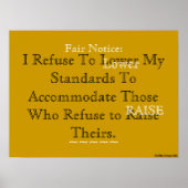 AfriMex Urbano Motto "Ik weiger..." Poster (Voorkant)