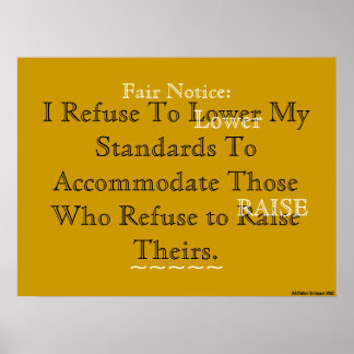 AfriMex Urbano Motto "Ik weiger..." Poster