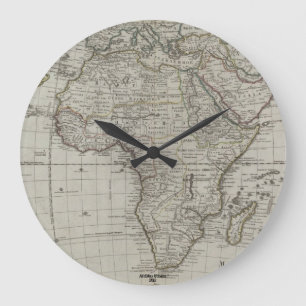 Afrimex Urbano Old Afircan Map Clock Grote Klok