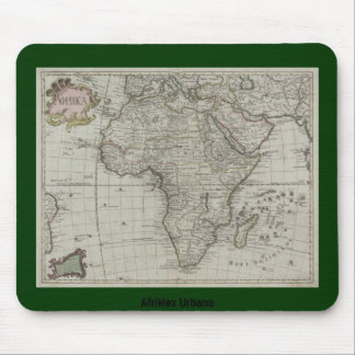 AfriMex Urbano Old African Map Mousepad Muismat