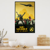 Afrique Airlines Vintage Travel Art poster (Keuken)
